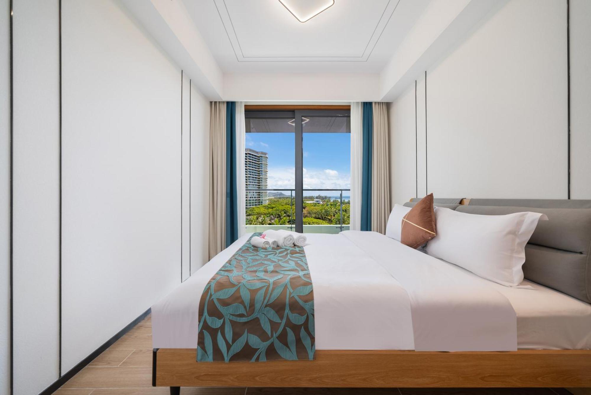 Puhai Sea View Apt By Hailan Tour At Sanya Yazhou Bay#Only 100 Meters To Beach And Sea Swimming Area Esterno foto