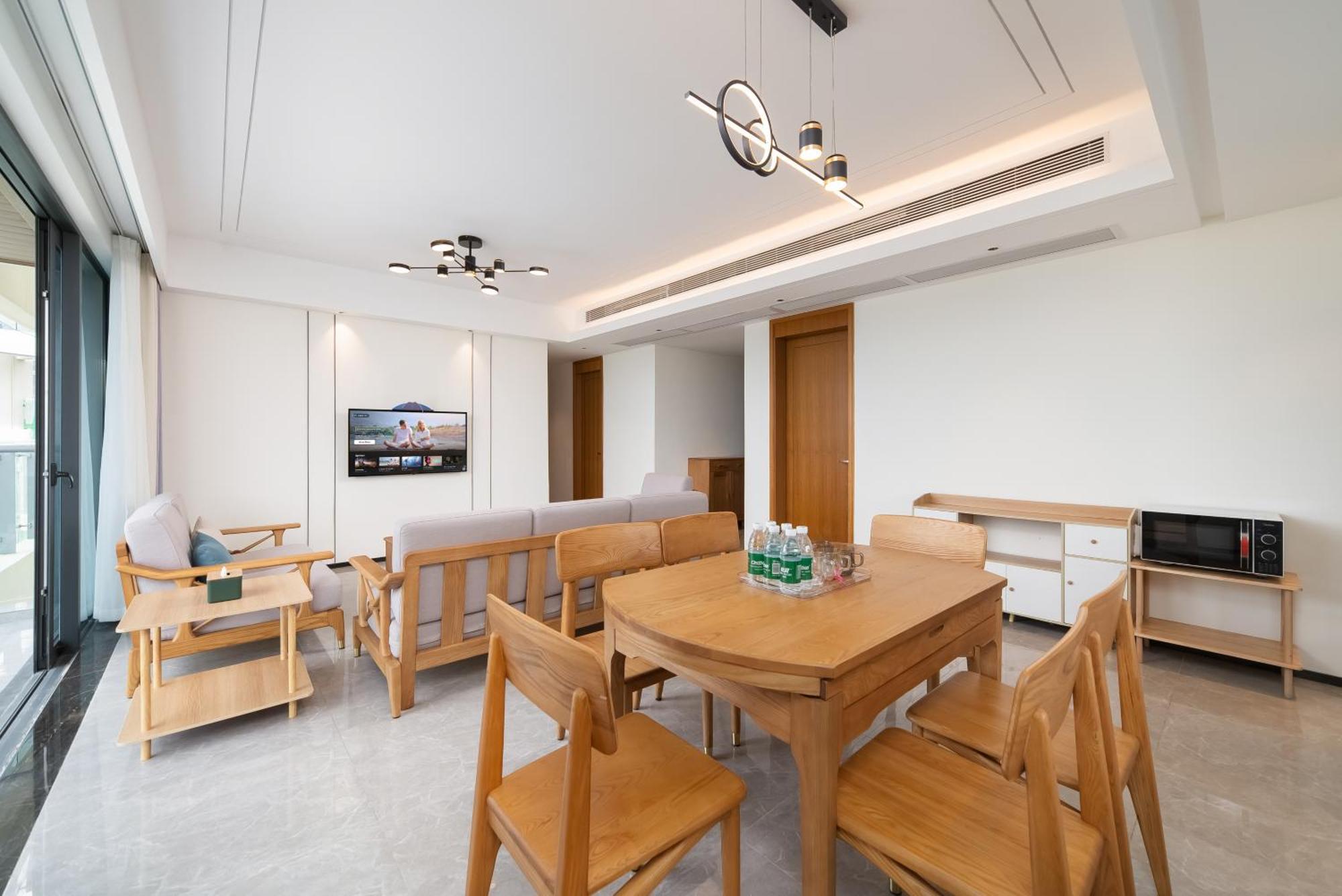 Puhai Sea View Apt By Hailan Tour At Sanya Yazhou Bay#Only 100 Meters To Beach And Sea Swimming Area Esterno foto