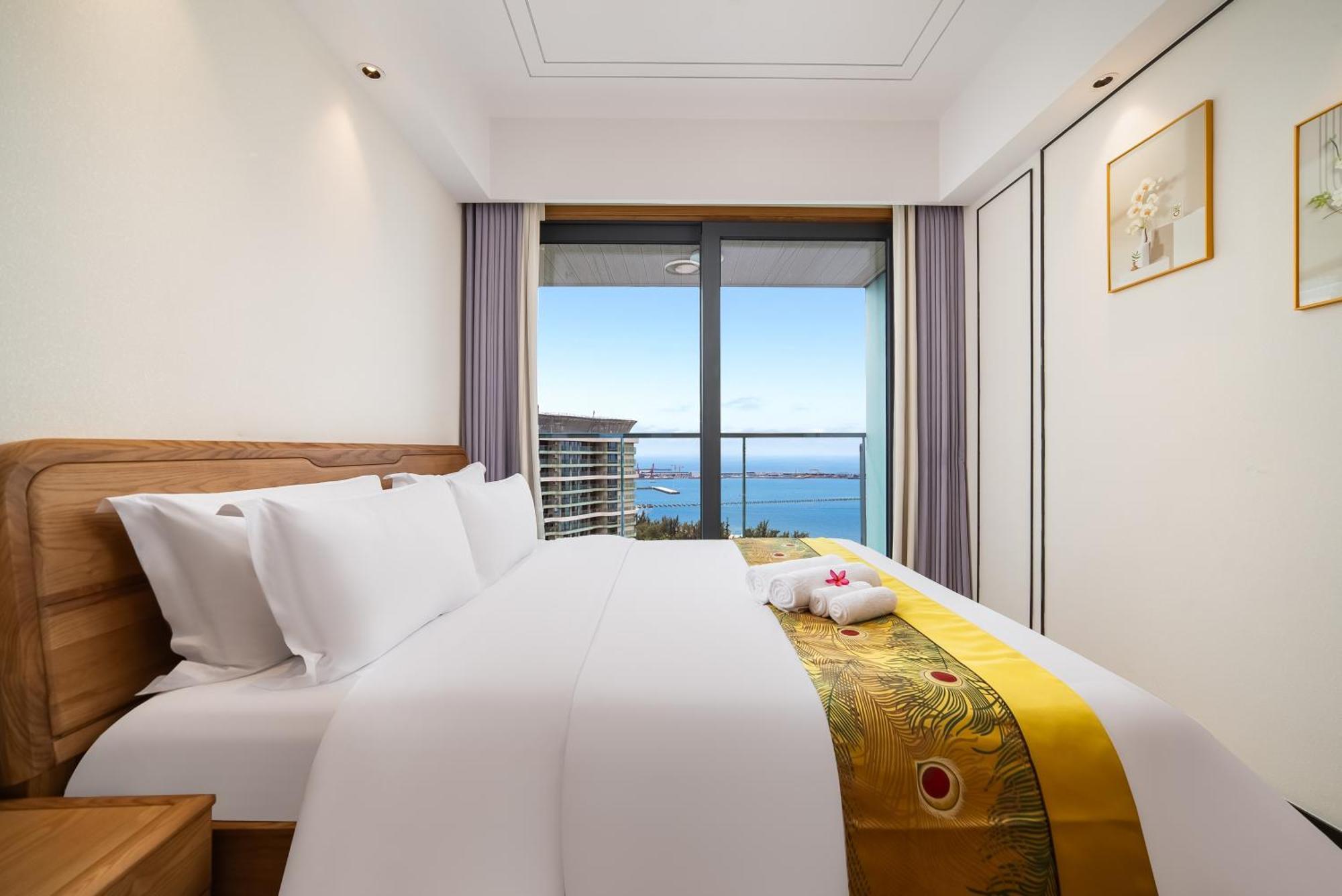 Puhai Sea View Apt By Hailan Tour At Sanya Yazhou Bay#Only 100 Meters To Beach And Sea Swimming Area Esterno foto