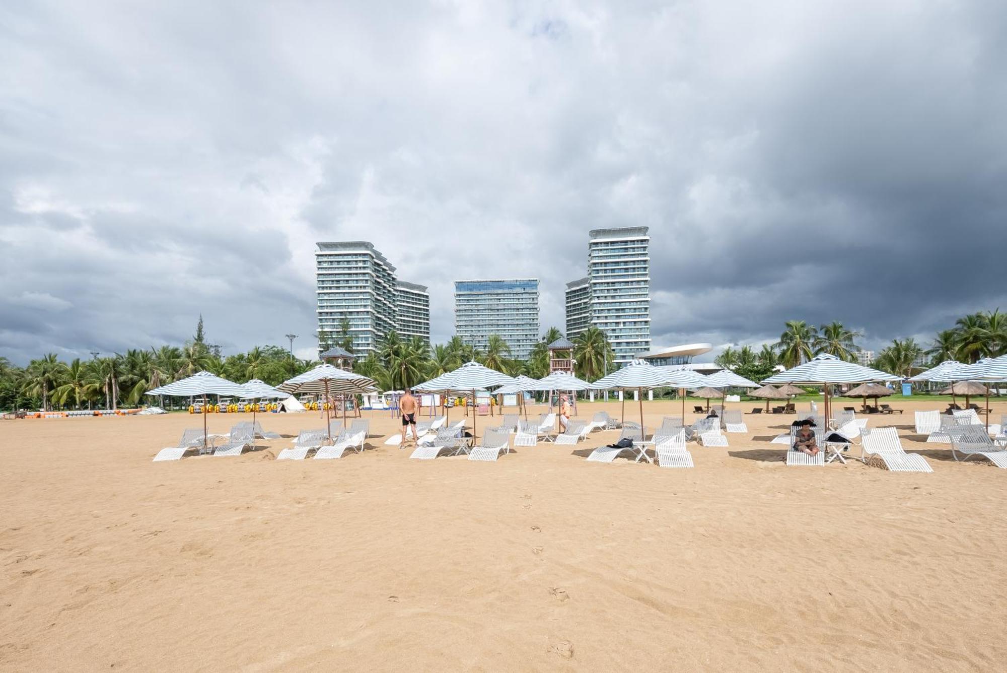 Puhai Sea View Apt By Hailan Tour At Sanya Yazhou Bay#Only 100 Meters To Beach And Sea Swimming Area Esterno foto