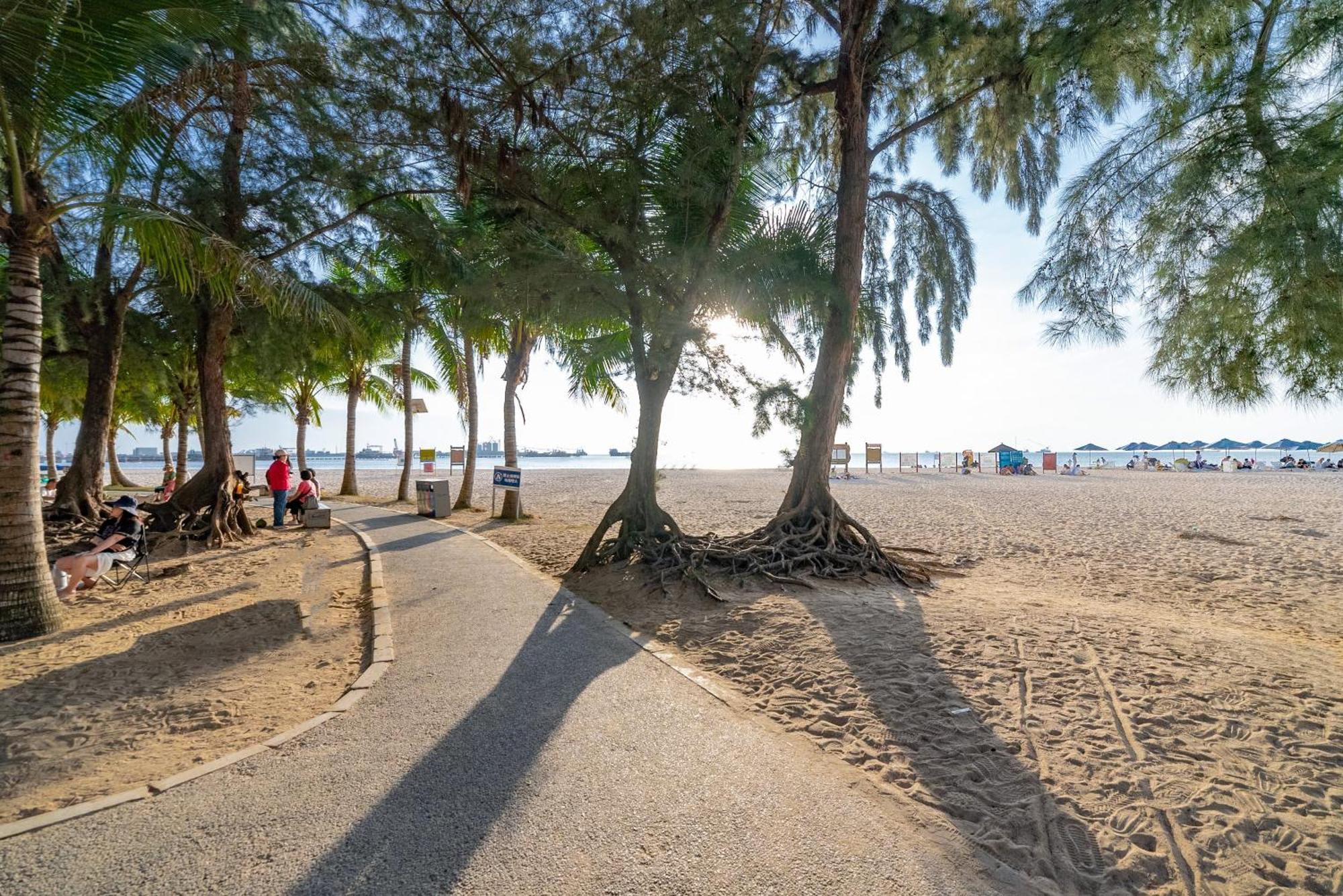 Puhai Sea View Apt By Hailan Tour At Sanya Yazhou Bay#Only 100 Meters To Beach And Sea Swimming Area Esterno foto