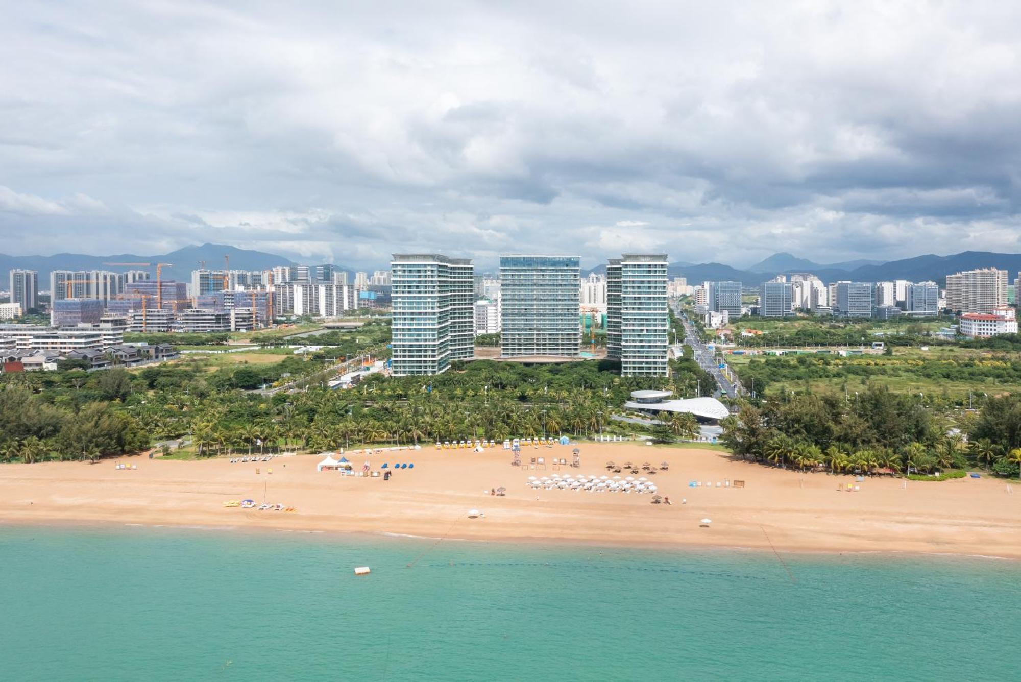 Puhai Sea View Apt By Hailan Tour At Sanya Yazhou Bay#Only 100 Meters To Beach And Sea Swimming Area Esterno foto