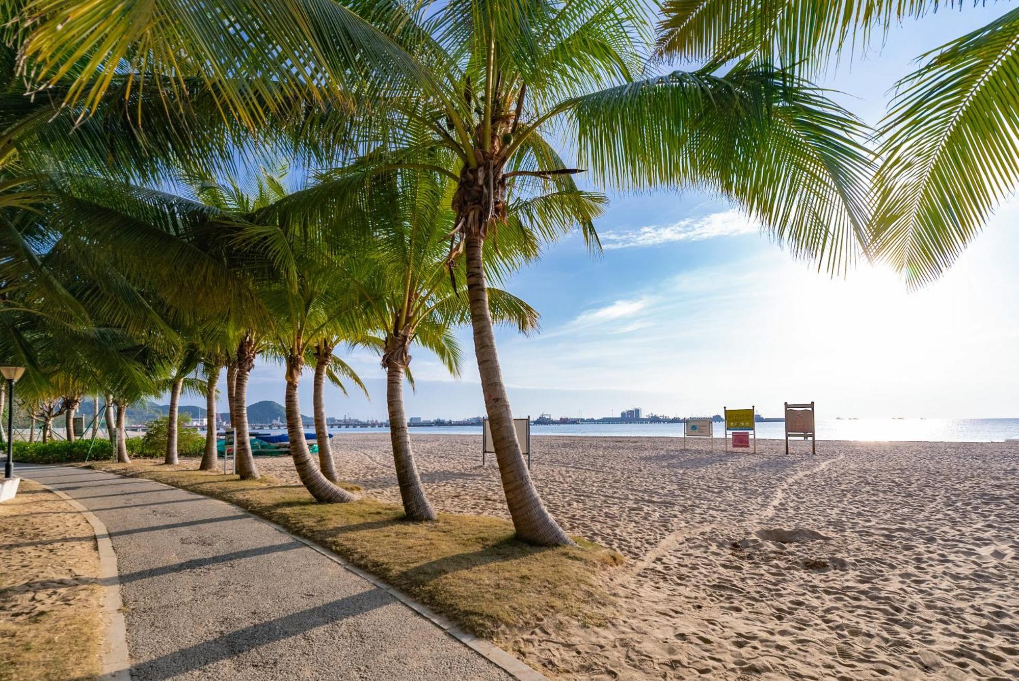 Puhai Sea View Apt By Hailan Tour At Sanya Yazhou Bay#Only 100 Meters To Beach And Sea Swimming Area Esterno foto