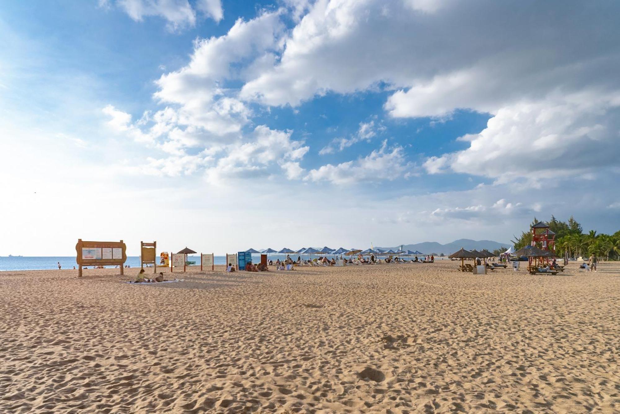Puhai Sea View Apt By Hailan Tour At Sanya Yazhou Bay#Only 100 Meters To Beach And Sea Swimming Area Esterno foto